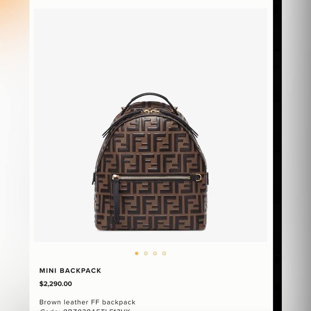 SOLD!!!! FENDI BACKPACK NIB